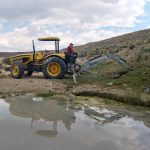 Los Menucos: El Ente de la Región Sur asiste y trabaja en limpiezas de aguadas y jagueles